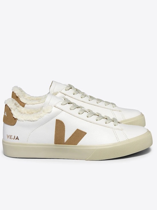 Veja Shoes - Veja Campo Fured Leather White Desert Sneakers